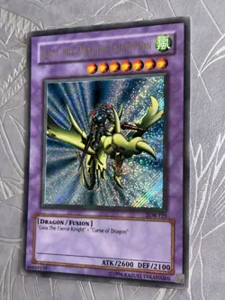 LOB-125 Gaia The Dragon Champion Misprint Ultra Rare Name Error Yugioh - Image 2
