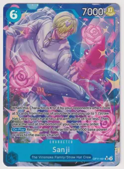 Sanji OP11-051 V2 Alt Art NM One Piece TCG English - Image 1