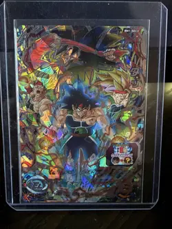 Dragon Ball Heroes Bandai Bardock BM1-SEC3 Foil Effect Japanese Card - Image 1