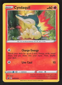 Cyndaquil SWSH221 Pokemon TCG Sword & Shield Promo Cards VLP - Image 1