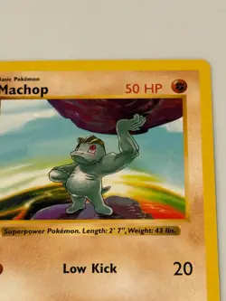 1st Edition Machop Pokemon Card 1999 Base Set Wizards of the Coast - Image 2