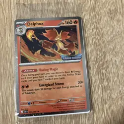 Delphox 013/086 Chaos Rising Promo Holo 160 HP Pokemon TCG Card English - Image 1