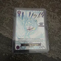 One Piece Lightning Dragon Alternate Art OPB07-080 Holo Card CCG English - Image 1