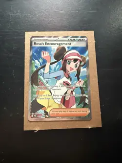 Pokemon Rosa's Encouragement POR 114/088 Full Art Holo Rare Supporter 2019 Card - Image 1