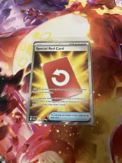 Pokemon Chaos Rising Special Red Card Trainer Item 113/086 English NM - Image 1