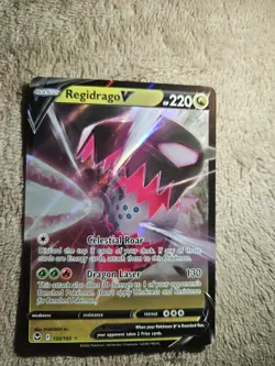 Regidrago V Holo Half Art Ultra Rare 135/195 Pokemon TCG Silver Tempest. - Image 1