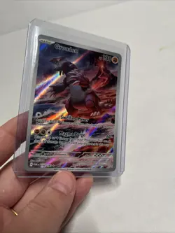 Pokemon Groudon 199/182 SV04 Paradox Rift Illustration Rare Full Art Holo 130 HP - Image 2