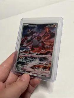 Pokemon Groudon 199/182 SV04 Paradox Rift Illustration Rare Full Art Holo 130 HP - Image 3