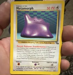 Pokemon TCG Metamorph (Ditto) 18/62 Fossil Rare Regular Unlimited French 50 HP - Image 1