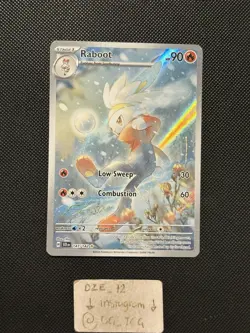Pokemon Stellar Crown - Raboot - 147/142 - Illustration Art Rare - M/NM￼ - Image 1
