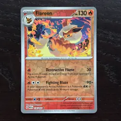 Flareon 136/165 Pokemon 151 Scarlet & Violet Reverse Holo Rare NM - Image 1
