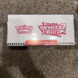 Pokemon TCG Scarlet Violet White Flare ETB Sealed & Protector Included - Image 3