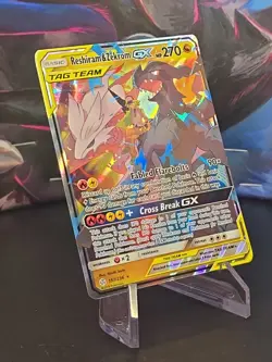 Reshiram & Zekrom GX 157/236 Ultra Rare Holo Cosmic Eclipse Pokemon. PSA Worthy! - Image 3