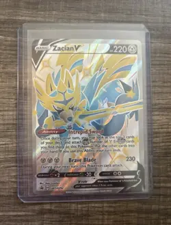 Pokemon Zacian V Promo Full Art Holo SWSH292 Sword & Shield V 220 HP English - Image 1