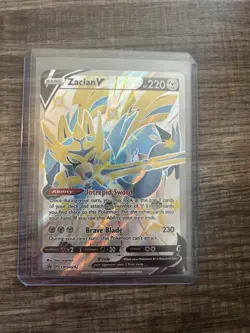 Pokemon Zacian V Promo Full Art Holo SWSH292 Sword & Shield V 220 HP English - Image 3