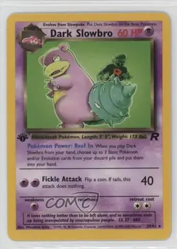 Dark Slowbro 1st Ed. Pokemon Team Rocket #29 2000 - Image 1