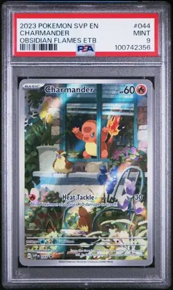 PSA 9 - 2023 Pokemon Obsidian Flames CHARMANDER Black Star Promo #044 (2356) - Image 1