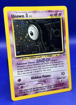 Pokemon Neo Discovery Unown [A] 14/75 Holo Rare WOTC NM- - Image 2