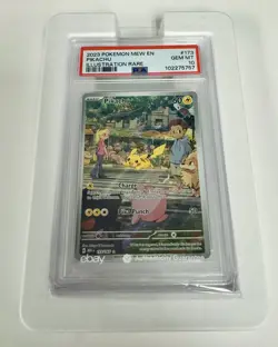 2023 POKEMON MEW EN-151 ILLUSTRATION RARE #173 PIKACHU PSA 10 - Image 1