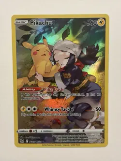 Pokemon TCG Pikachu TG05/TG30 Full Art Lost Origin Trainer Gallery - Image 1