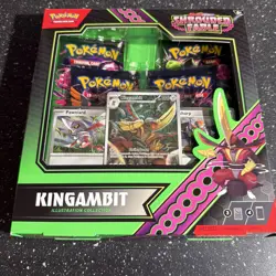 Pokemon Shrouded Fable Kingambit Illustration Collection Box 4 Booster Packs NEW - Image 1
