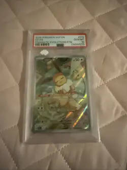 Pokemon 2025 SVP Eevee Prismatic Evolutions ETB Gem MT 10 Black Star Promo - Image 1
