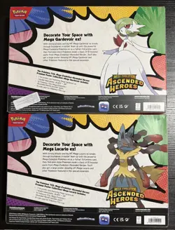 Pokemon Ascended Heroes Premium Poster Collection LUCARIO GARDEVOIR / SEE PICS - Image 2