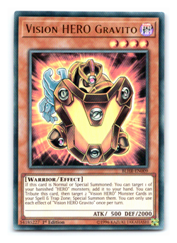 Vision HERO Gravito - BLHR-EN009 - Ultra Rare - 1st Edition - Yugioh - Image 1