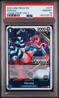 2023 ONE PIECE JUDGE PACK VOLUME 2 #077 PERONA - PSA 10 - Image 1