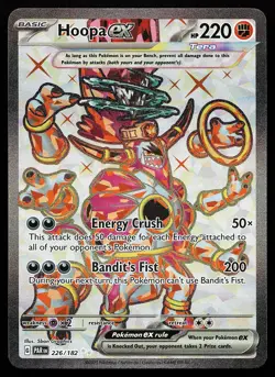 Hoopa ex 226/182 Ultra Rare Paradox Rift Pokemon Card - Image 1