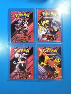 Destined Rivals Build And Battle Prerelease Trainer Tip Card Complete Set - Image 1