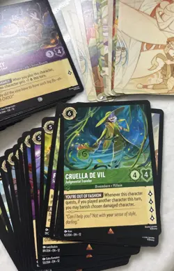 LORCANA Bulk Cards Lot Wilds Unknown Commons Foils Rare TCG NM Disney (125) - Image 3