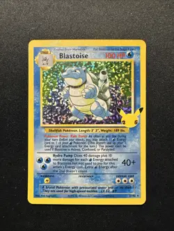 Pokemon Blastoise Celebrations Card 2/102 25th Anniversary Edition NM Near Mint - Image 1