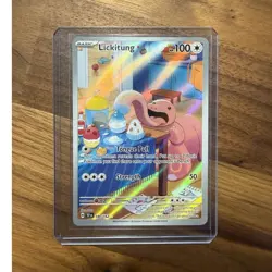 Pokemon Lickitung 180/162 SV05 Temporal Forces Illustration Rare Holo 100 HP - Image 1