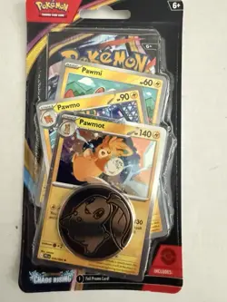 Pokemon TCG Chaos Rising Checklane Single Pack Blister Pawmi/Pawmo/Pawmot - Image 1