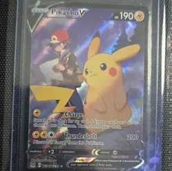Pokemon TCG Pikachu V TG16/TG30 Swsh11 Lost Origin Trainer Gallery Ultra Rare - Image 1