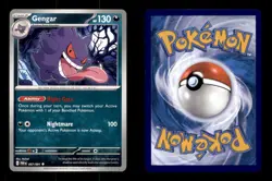 GENGAR 057/091 UC PALDEAN FATES POKEMON NM/M - Image 3