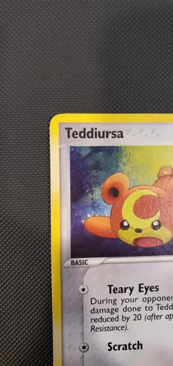 Pokemon TCG Teddiursa EX Unseen Forces 77/115 Stamped Reverse Holo LP. - Image 2