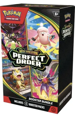 Pokemon TCG: Mega Evolution Perfect Order Booster Bundle (6 Booster Packs) - Image 1