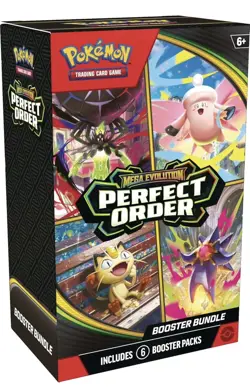 Pokemon TCG: Mega Evolution Perfect Order Booster Bundle (6 Booster Packs) - Image 3