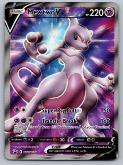 Mewtwo V SWSH229 Holo Promo Sword & Shield Promo Pokemon Lightly Played - Image 1