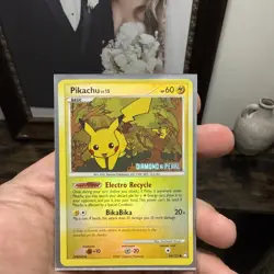 Pokemon Pikachu 94/123 Diamond and Pearl Burger King Stamped Reverse Holo - Image 1