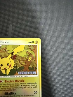 Pokemon Pikachu 94/123 Diamond and Pearl Burger King Stamped Reverse Holo - Image 3