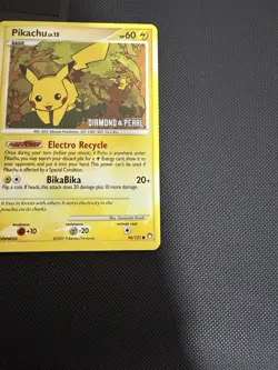 Pokemon Pikachu 94/123 Diamond and Pearl Burger King Stamped Reverse Holo - Image 4