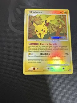Pokemon Pikachu 94/123 Diamond and Pearl Burger King Stamped Reverse Holo - Image 5