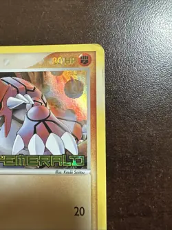 Groudon 14/106 Reverse Holo Pokemon TCG EX Emerald DMG - Image 3