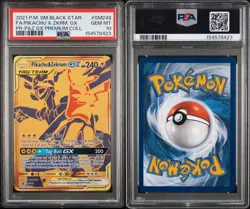 2021 POKEMON SUN & MOON BLACK STAR PROMO PSA 10 PIKACHU & ZEKROM GX SM248 - Image 3