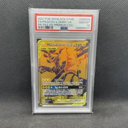 2021 POKEMON SM BLACK STAR PROMO #SM248 FULL ART/PIKACHU & ZEKROM GX PSA 10 - Image 1