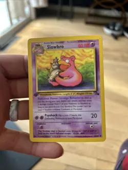 Pokemon TCG Slowbro Fossil 43/62 Regular 1999-2000 Wizards Base Set Copyright... - Image 2