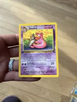 Pokemon TCG Slowbro Fossil 43/62 Regular 1999-2000 Wizards Base Set Copyright... - Image 3